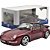 Miniatura carro Porsche 911 (993) Turbo vinho 1/18 solido - Imagem 1