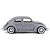 Miniatura carro Volkswagen Fusca 1955 1/18 - cinza - Imagem 5