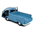 Miniatura Volkswagen Kombi T2 Pick-Up 1968 1:18 Solido Azul - Imagem 9