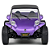 Miniatura Meyers Manx Buggy 1965 Roxo 1:18 Solido Cor Violeta - Imagem 7