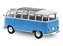 Miniatura Volkswagen T1 Samba 1/18 azul - Solido 1962 - Imagem 2