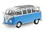 Miniatura Volkswagen T1 Samba 1/18 azul - Solido 1962 - Imagem 1
