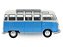 Miniatura Volkswagen T1 Samba 1/18 azul - Solido 1962 - Imagem 6