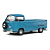 Miniatura Volkswagen Kombi T2 Pick-Up 1968 1:18 Solido Azul - Imagem 3