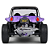 Miniatura Meyers Manx Buggy 1965 Roxo 1:18 Solido Cor Violeta - Imagem 3