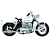 Miniatura Moto Harley Davidson 1952 K Model Branco 1/18 - Imagem 3