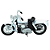 Miniatura Moto Harley Davidson 1952 K Model Branco 1/18 - Imagem 4