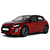 Miniatura Peugeot 208 GT Hybrid OTTO Vermelho 1/18 - Imagem 1