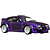 Miniatura HotWheels Premium Volkswagen Corrado VR6 Roxo 1/64 - Imagem 3