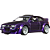 Miniatura HotWheels Premium Volkswagen Corrado VR6 Roxo 1/64 - Imagem 2