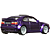 Miniatura HotWheels Premium Volkswagen Corrado VR6 Roxo 1/64 - Imagem 4