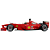 Miniatura Ferrari F2000 Schumacher Seminovo 1/18 HotWheels Pneus chuva - Imagem 5