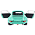 Miniatura Porsche 911 Iroc 1974 Solido Verde 1:18 - Imagem 7