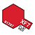 Tinta Acrílica Mini Flat Red XF-7 10ml Tamiya - Imagem 3
