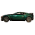 Miniatura Aston Martin V12 Vantage RW Die-Cast Verde 1/43 - Imagem 3
