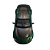 Miniatura Aston Martin V12 Vantage RW Die-Cast Verde 1/43 - Imagem 4