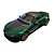 Miniatura Aston Martin V12 Vantage RW Die-Cast Verde 1/43 - Imagem 2