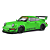 Miniatura Porsche 911 Rwb 964 1993 Verde Solido 1/18 - Imagem 2