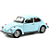 Miniatura VW Fusca 1303 1973 Azul Claro Norev 1/18 - Imagem 2