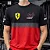 Camiseta Masculina Allboy Lewis Hamilton 44 Preta Vermelha - Imagem 1