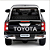 Miniatura Toyota Hilux 1:27 Maisto Preto - Imagem 4