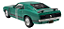 Miniatura Ford Mustang Boss 302 1970 1:24 Maisto Verde - Imagem 6