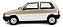 Miniatura Fiat Uno S 1985 Prata 1/24 coleção - Imagem 2
