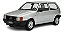 Miniatura Fiat Uno S 1985 Prata 1/24 coleção - Imagem 1