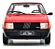 Miniatura Fiat Uno S 1985 Vermelho escala 1/24 coleção - Imagem 2