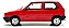 Miniatura Fiat Uno S 1985 Vermelho escala 1/24 coleção - Imagem 3