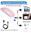 MOUSE SEM FIO BLUETOOTH COM BATERIA RECARREGAVEL USB ROSA XLIN - Imagem 4