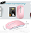 MOUSE SEM FIO BLUETOOTH COM BATERIA RECARREGAVEL USB ROSA XLIN - Imagem 6