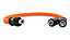 CABO Y 2 RCA MACHO + 1 RCA FEMEA 25CM LARANJA - Imagem 4