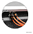 CABO Y 2 RCA MACHO + 1 RCA FEMEA 25CM LARANJA - Imagem 3