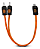 CABO Y 2 RCA MACHO + 1 RCA FEMEA 25CM LARANJA - Imagem 1