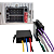 CHICOTE PARA AUTO RADIO MULTIMIDIA FEMEA UNIVERSAL ISO 16 VIAS. - Imagem 2