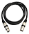 Cabo de Microfone XLR Canon Macho XLR Canon Femea 1m Preto  KATO - Imagem 1