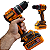 Kit Parafusadeira + Esmerilhadeira + 2 baterias 4.0Ah 20V Com Discos de corte Brocas Ingco - Imagem 4