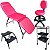Kit Estética Maca 3 pos Mocho Escada e Carrinho Estofado Pink - Imagem 1
