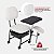 Kit Manicure Cadeira Cirandinha com Apoio Gaveta e Rodinhas + Carrinho Auxiliar For-ty - Imagem 12