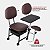 Kit Manicure Cadeira Cirandinha com Apoio Gaveta e Rodinhas + Carrinho Auxiliar For-ty - Imagem 13