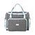 Bolsa Maternidade Monte Carlo Cinza e Azul M - Imagem 1