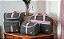 Kit Classic Cinza com Rosa - Kit Bolsa Maternidade 3 peças - Imagem 1