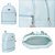 Kit Maternidade Essential Azul com Trocador - 3 peças - Imagem 13