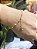 PULSEIRA COM PÉROLAS E CRUZ EM OURO, COM CERTIFICADO - Imagem 1