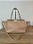 Bolsa Valentino Rockstud Tote em Couro Nude Rosé - Imagem 1