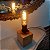 Luminaria decorativa em madeira modelo Cubo Acompanha Lâmpada - Imagem 3