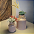 Conjunto vasos para decoração em cerâmica estilo Latão - Imagem 1
