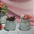 Conjunto de Vasos Decorativo de Mesa em Cerâmica Linha Gota - Imagem 6