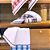 Conjunto com 4 Toalhas de Copa Gourmet 45x68 - Appel - Xadrez azul/cinza/vermelha/marrom - Jacquard - Imagem 1